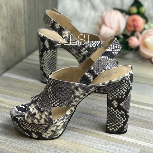 Michael Kors Mariana Sling Embossed LE Natural W - Picture 3 of 6